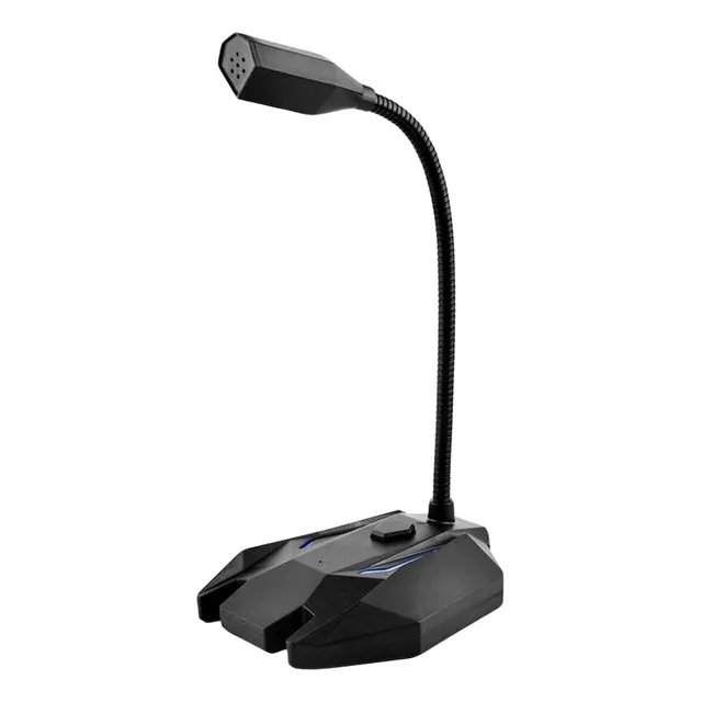 Micrófono Gamer Para Pc Computadora Usb Reducción De Ruido Color Negro