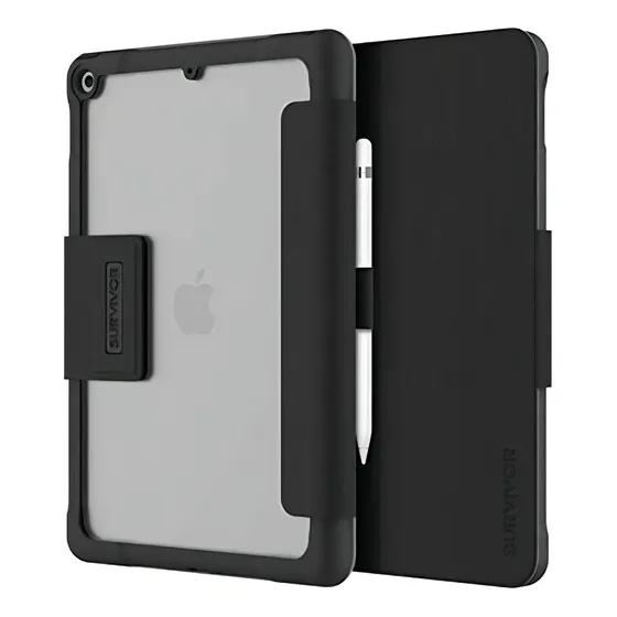 Funda Griffin Survivor: iPad 7 (negra)
