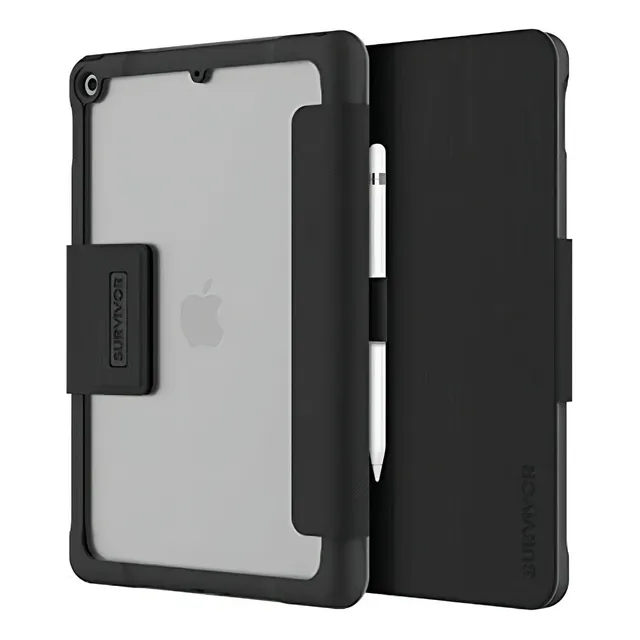 Funda Griffin Survivor: iPad 7 (negra)