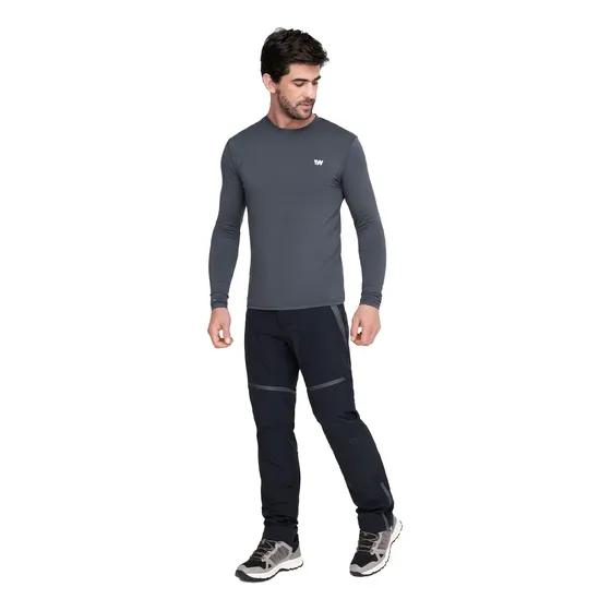 Polera Hombre Weinbrenner Calgary Gris Oscuro