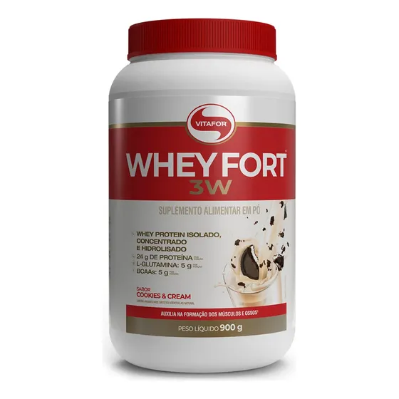 Whey Fort 3w Vitafor Cookies & Cream 900g