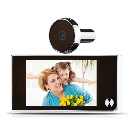 Olho Mágico E Campainha Digital Lcd 3.5 Polegadas 