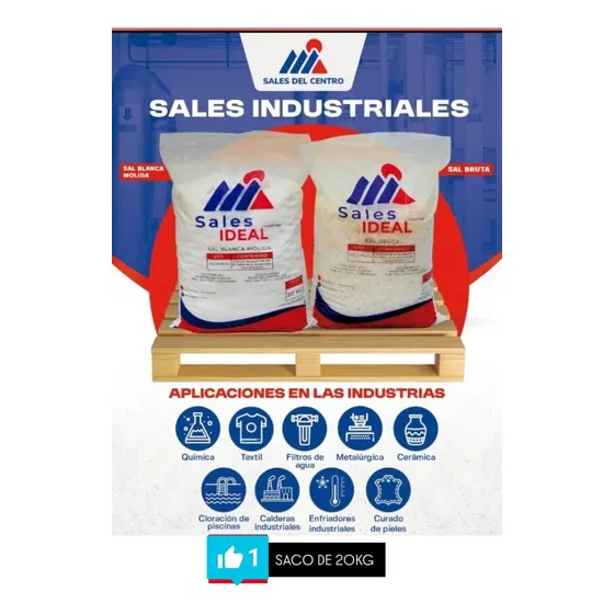 Ideal Sal Blanca Gruesa (cloruro De Sodio Sacos De 20 Kg)