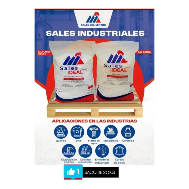 Ideal Sal Blanca Gruesa (cloruro De Sodio Sacos De 20 Kg)