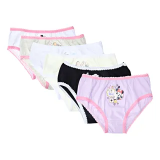 Kit 6 Calcinhas Infantis Disney Minnie Lupo Kit 6 Calcinhas Infantis Disney Minnie Lupo