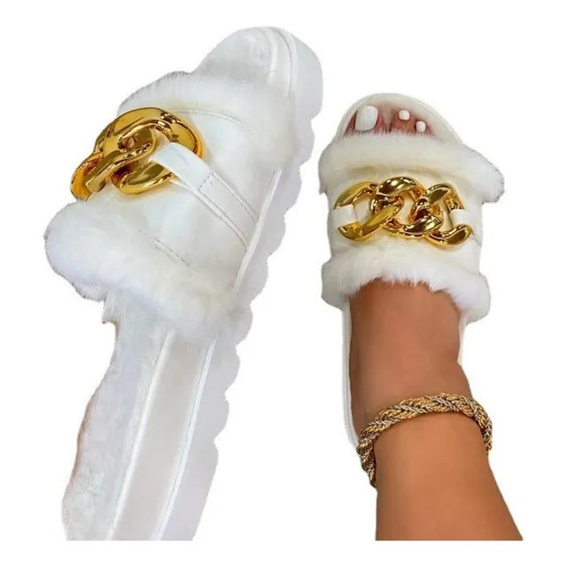 Pantuflas De Peluche De Moda Para El Hogar
