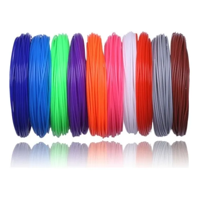 Filamento Repuesto Para Lápiz 3d X10 Pcs x 10 Metros c/una -diferentes Colores