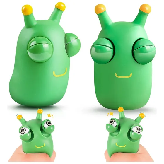 Amansaloco Larva Con Ojos Saltones Apretar Squishy X1