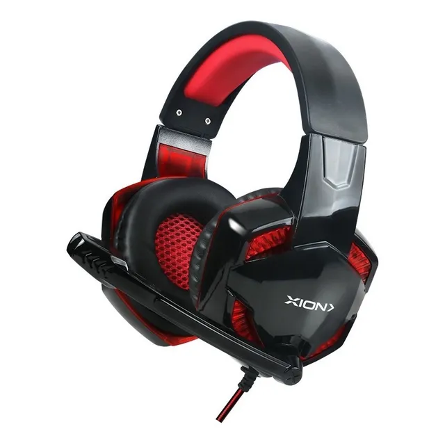 Auriculares Gamer Xion 2.0 Modelo H2168D Con Micrófono Color Negro