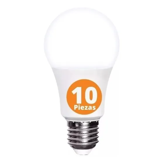 Paquete 10 Focos 10w Led Ahorrador E27 Tianlai 700lm Luz Bca