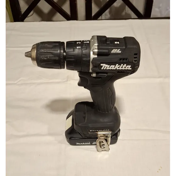 Taladro Percutor Inalámbrico Makita Black Dhp487 +2bat+ Car Negro 1