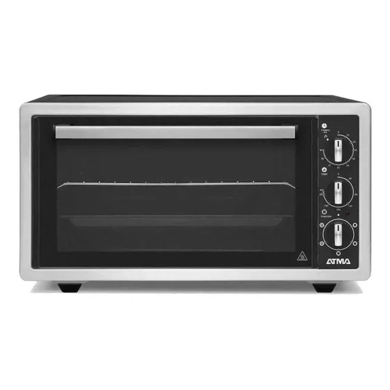 Horno Eléctrico Grill Atma Hg5021 Por Convección De 43 Lts. Color Negro