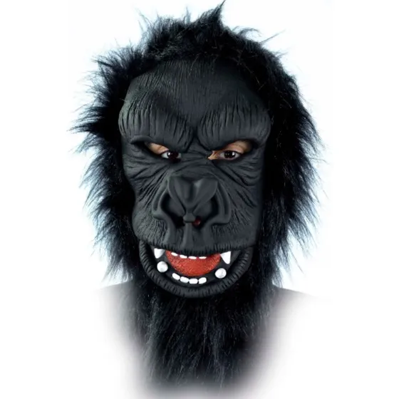 Máscara De Gorila Macaco C/ Pêlos - Terror - Fantasia
