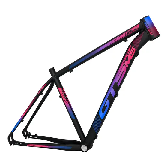 Quadro De Bicicleta Aro 29 Em Alumínio Gts Pro M5 Urban Cor Preto/azul/rosa Tamanho Del Quadro 21