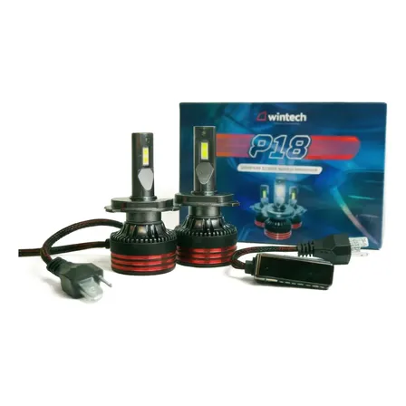 Lâmpada Super Led P18 H8 H9 H11 22000 Lumens Wintech H8 H9 H11 Branco 6000k