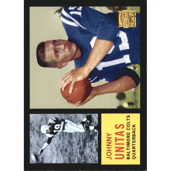 2000 Topps Unitas Reimpresiones Tarjeta De Fútbol R6 Johnny