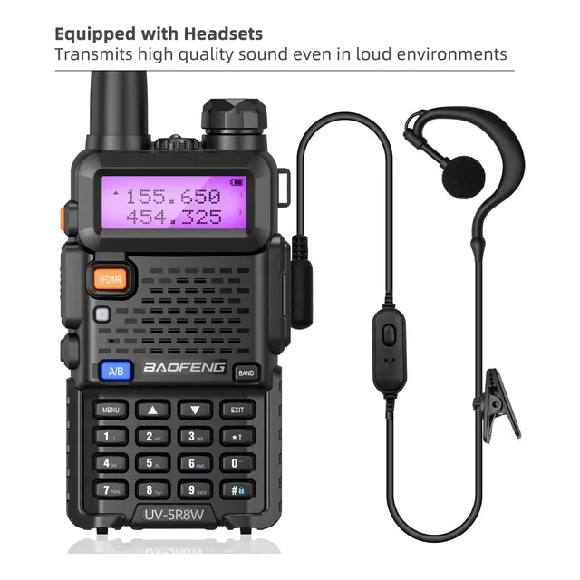 Baofeng Uv-5r -  8 W, Radio Bidireccional  De Largo Alcance