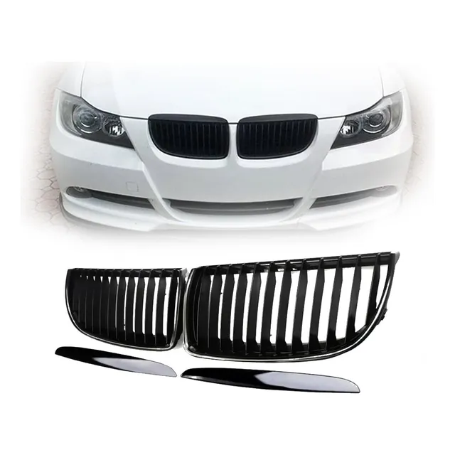 Parrilla Bmw Serie 3 E90 05-08 Pre-lci Sedan Riñón Negra