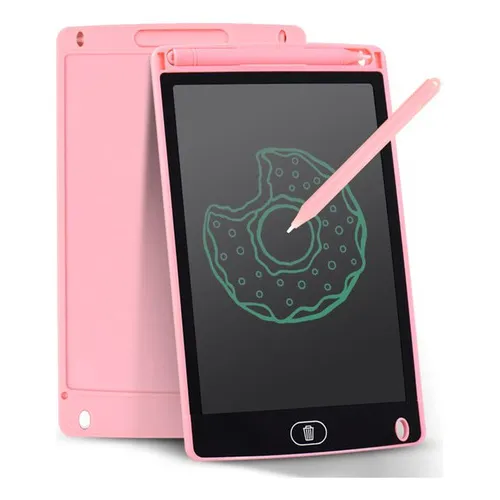 Tablet Mágico Lousa Digital Educativo Rosa Desenhar Apagar