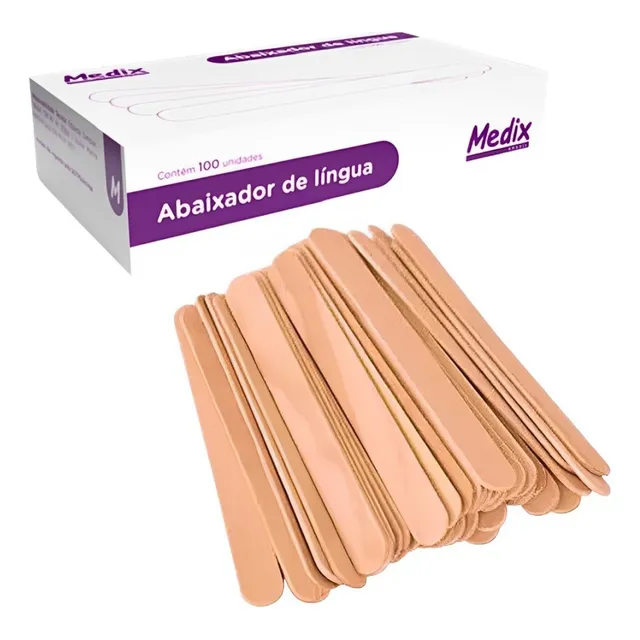 Palito Artesanato Abaixador De Língua Madeira 500 Unidades