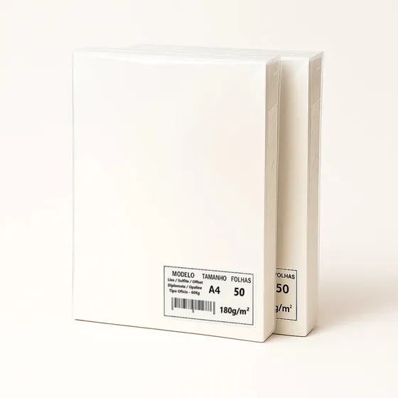 Papel Offset 180g Opaline Diplomata Certificado Convite 100f