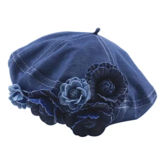 Boina Vaquera Para Mujer Y Niña, Sombrero Francés Informal
