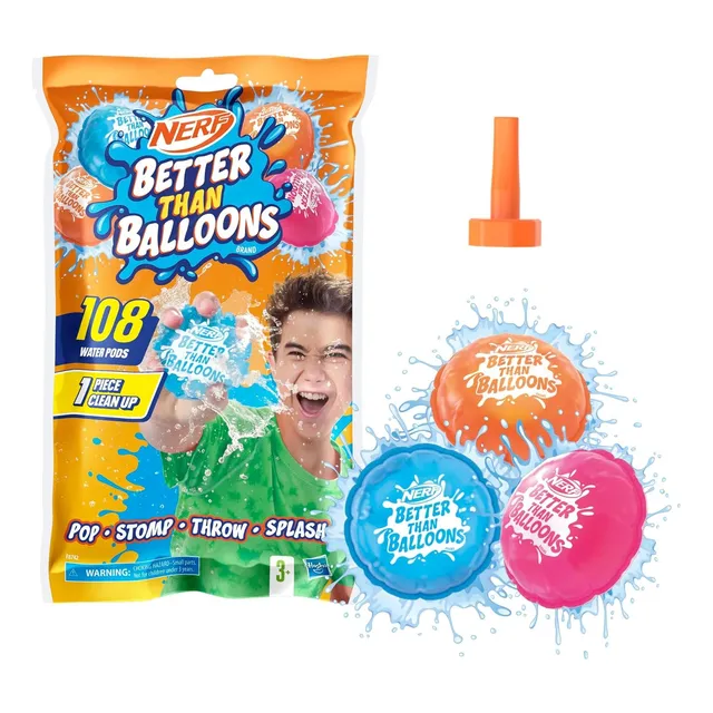 Globos Con Agua Nerf Better Than Balloons 108 Capsulas