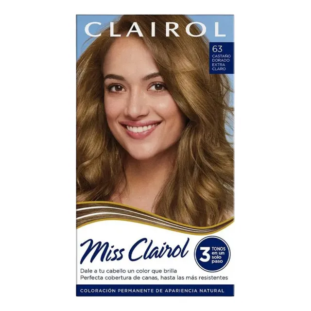Tinte Para Cabello Miss Clairol 63 Castaño Dorado Tono Sin tono