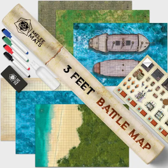Melee Mats Dnd Mapa Starter Kit Para Dungeons & Dragons G...