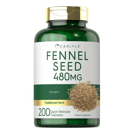 Suplemento Carlyle De Semillas De Hinojo 480 Mg 200 Cápsulas