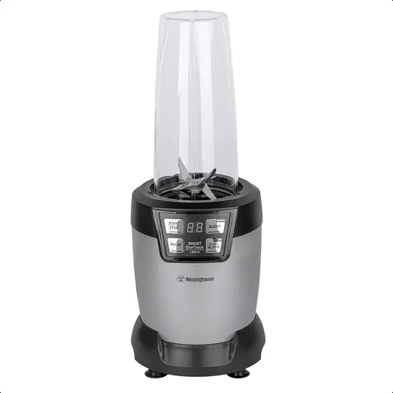 Licuadora Westinghouse 1200w WKBE1003 Alta Velocidad Con 3 Vasos Plateado Resitente Portatil Compacta