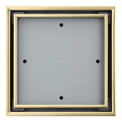 Qm Desague Centro Piso 10x10 Revestimiento Dorado 0004gd