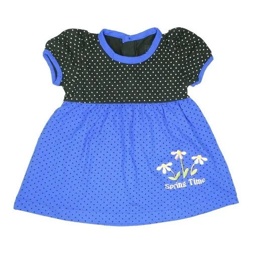 Vestido Bebu Spring Time Azul De Niña 3 Piezas