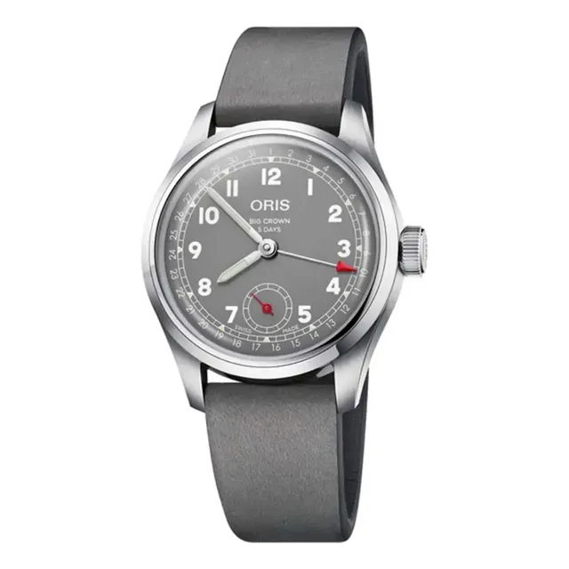 Reloj Oris Hölstein Edición 2021 Para Hombre Or40377764083sp Correa Gris Bisel Plateado Fondo Gris Oscuro