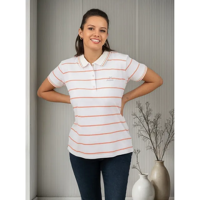 Playera Polo Ferrioni Para Dama (modelo M23568)