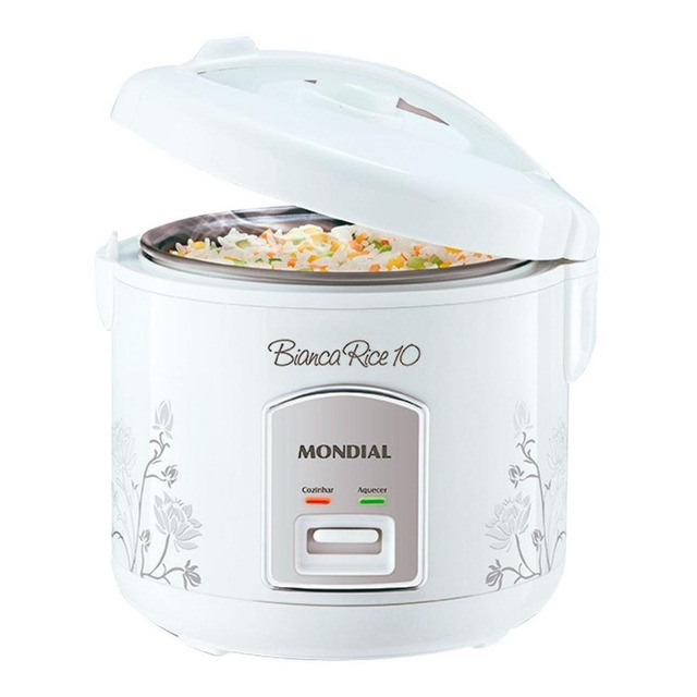 Panela Elétrica A Vapor Mondial Pe-10 - Branco Panela Elétrica A Vapor Mondial Pe-10 - Branco