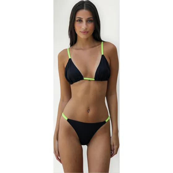 Bikini Mujer Malla Ailyke Trianguilito Colaless Traje Baño