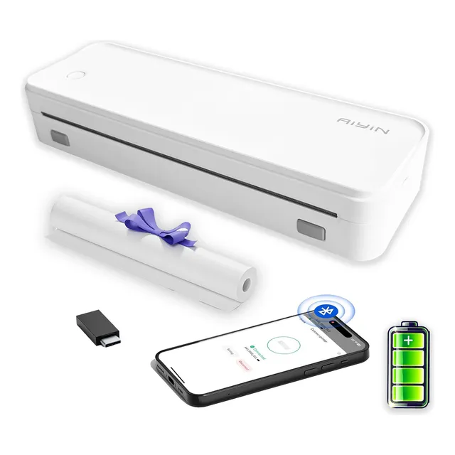 Impresora Portátil Bluetooth Aiyin A4 Color Blanco