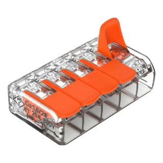 Conector Pct De Empalme Rapido Eléctrico Palanca 5 Via 10 Pz Conector Pct De Empalme Rapido Eléctrico Palanca 5 Via 10 Pz