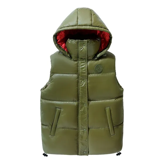 Chaleco Invierno Ajustable Oreiro Acolchado Capucha Puffer