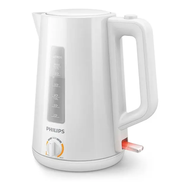 Pava Eléctrica Philips Hd9368/00 1.7 Litros Blanca 2200w Color Blanco