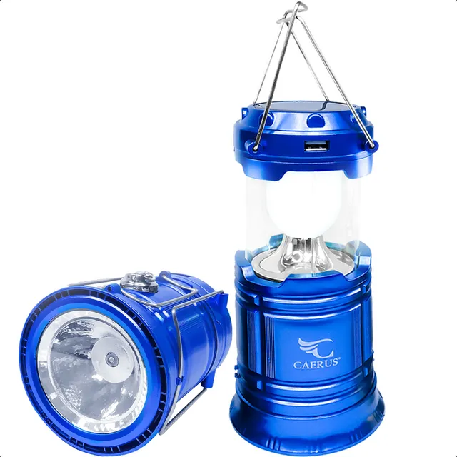 Lampiao E Lanterna Led Recarregavel Solar E Energia Usb