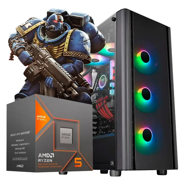 Pc Armada Gamer Ryzen 5 8600g 16gb Ssd 1tb Gp9807 9