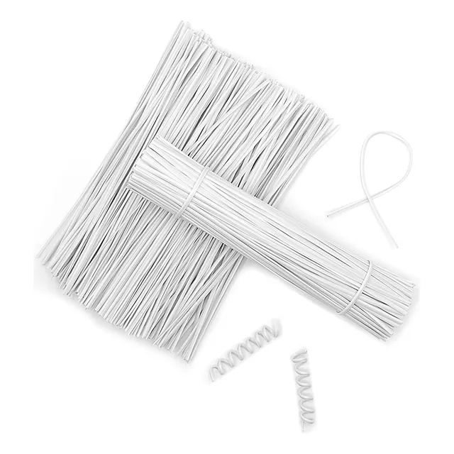 Amarres Para Bolsas De Pan Alambre Plastificado Precintos