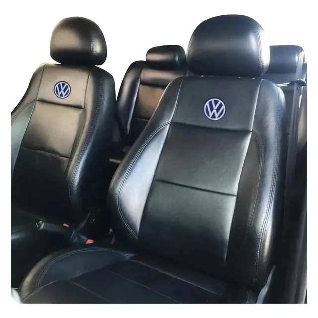 Capa Banco Carro 100% Couro Vw Gol G8 18/19/20/21/22/23
