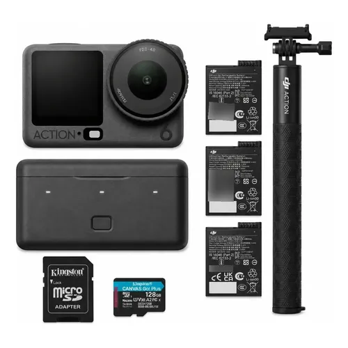 Câmera Dji Osmo Action 3 Standard Combo 4k 120fps Cor Preto