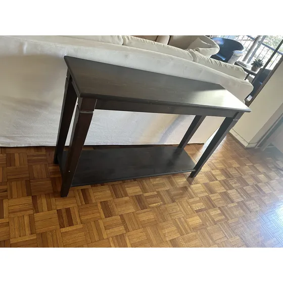 Mesa Arrimo Ikea En Madera Oscura