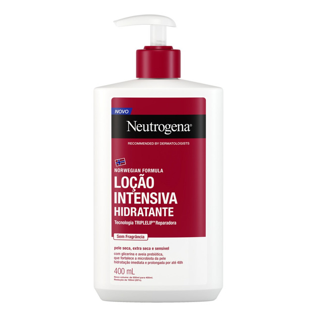 Loção Intensiva Neutrogena Norwegian Sem Fragrância 400ml Loção Intensiva Neutrogena Norwegian Sem Fragrância 400ml