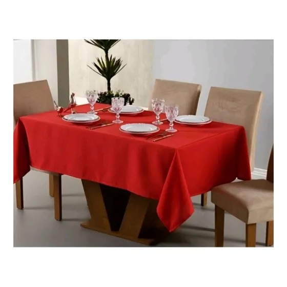 Toalha De Mesa Oxford Quadrada 1,40x1,40 Reversível.