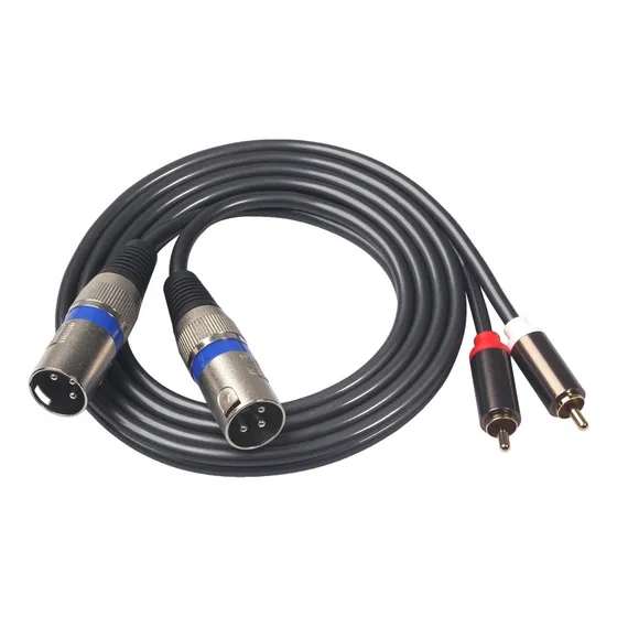 Cable De Audio 2 Rca Macho A 2 Xlr Macho 1.5 Metros